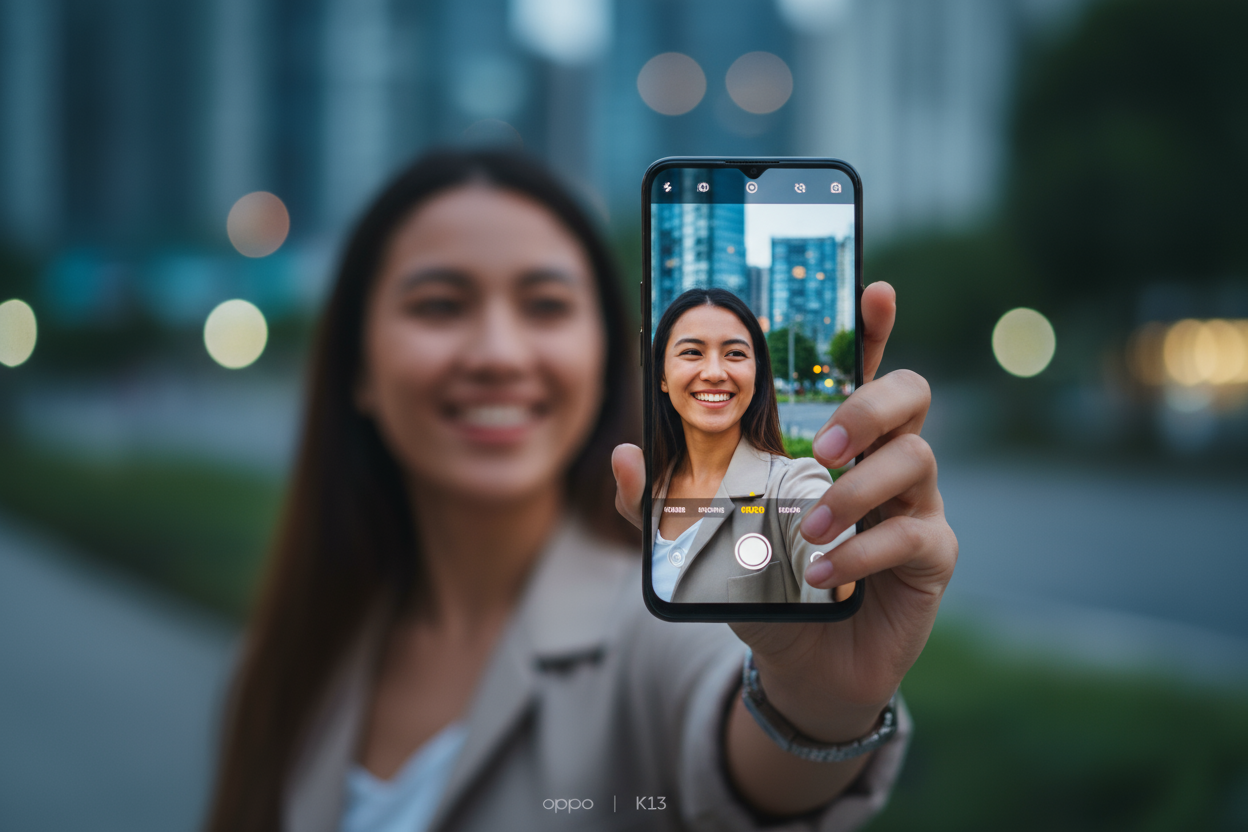 Oppo K13 camera review shows great selfie quality.