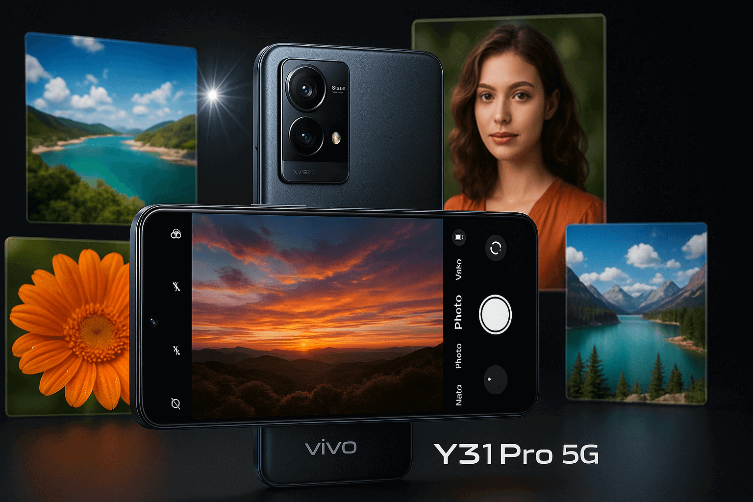 Capture stunning photos using Vivo Y31 Pro 5G camera.