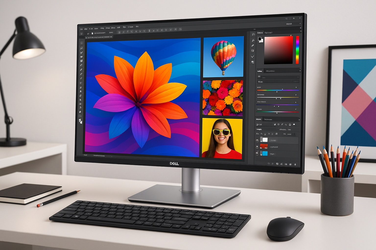 Dell Monitors Provide Crystal-Clear Visuals for Creative Work