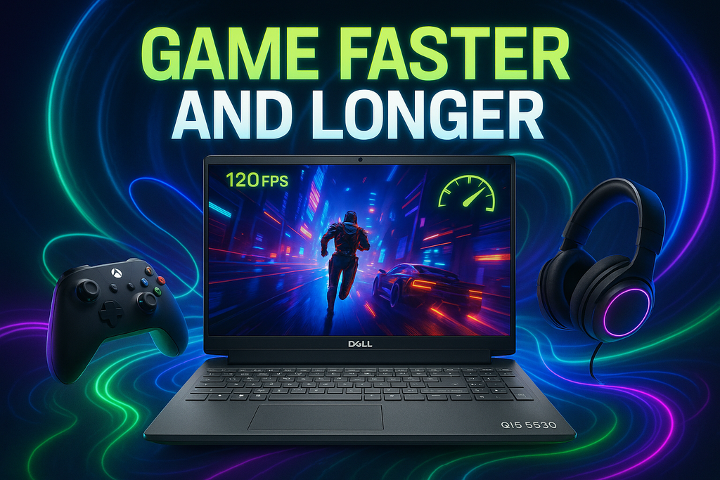 Game Faster and Longer Using Dell SmartChoice G15-5530 Laptop