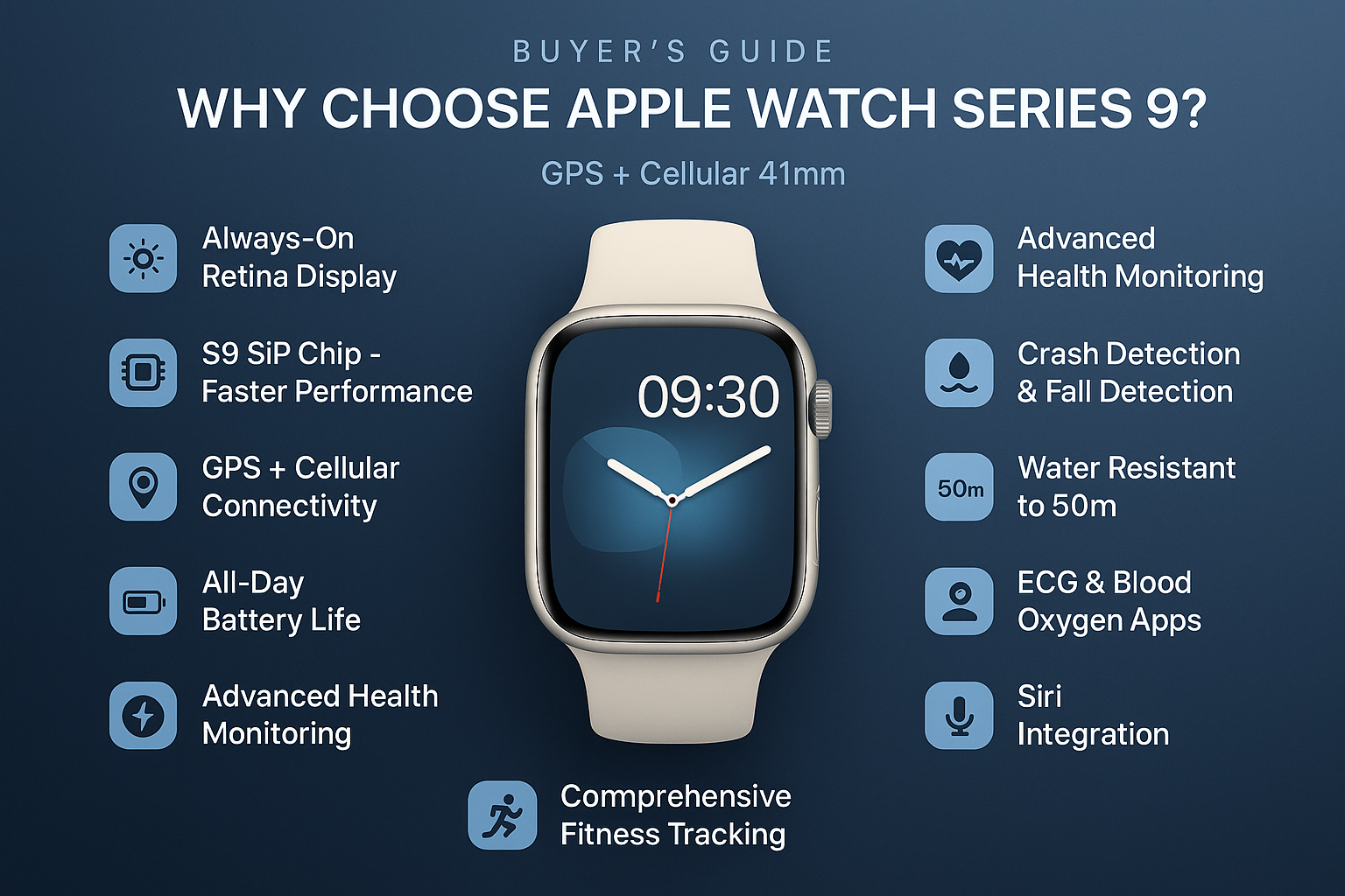 Why Choose the Apple Watch Series 9 GPS + Cellular 41mm? Your Comprehensive Buyer's Guide