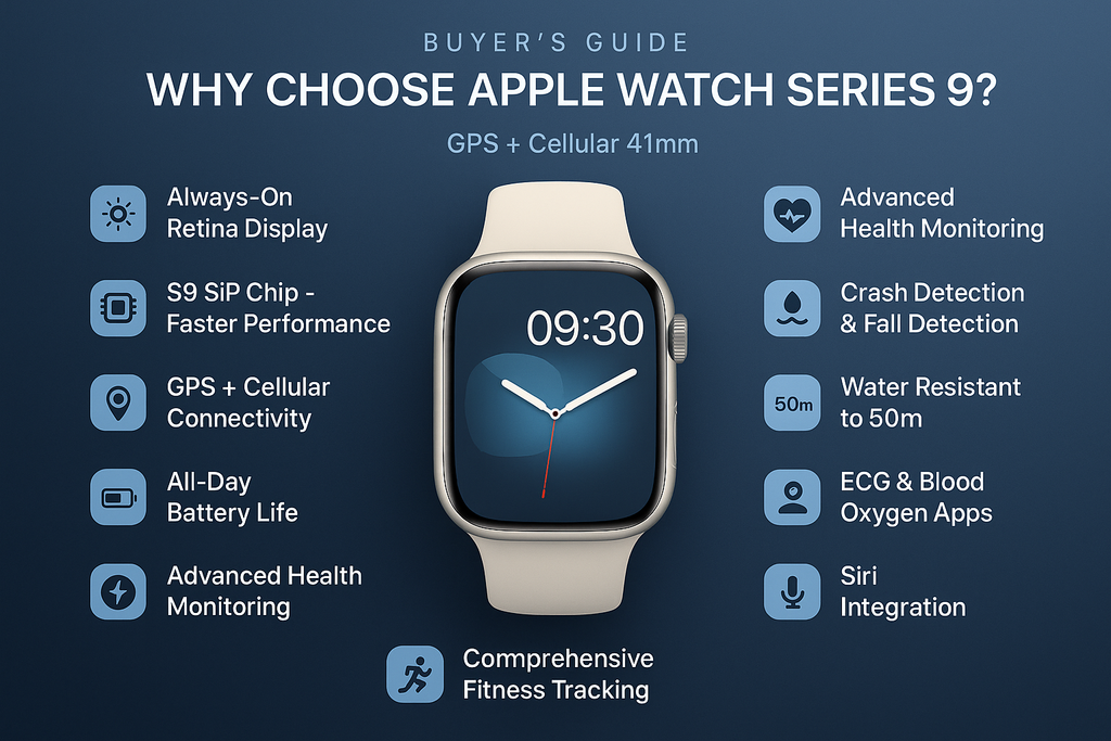 Why Choose the Apple Watch Series 9 GPS + Cellular 41mm? Your Comprehensive Buyer's Guide