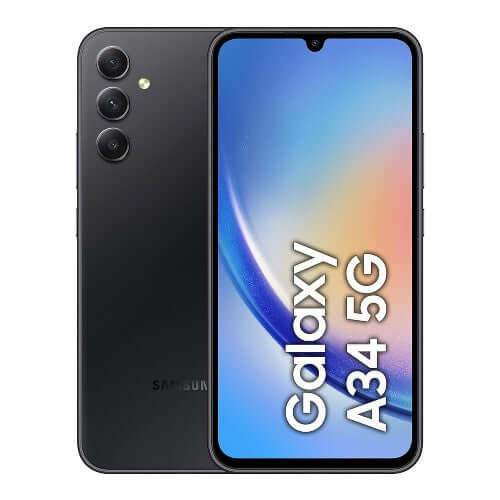 Galaxy A34 Black 128GB Storage - At Fonezone.com