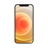 Apple iPhone 12 showing a vibrant display with an orange and yellow design.