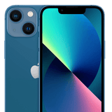 Premium refurbished iPhone 13 Blue 128GB model with warranty