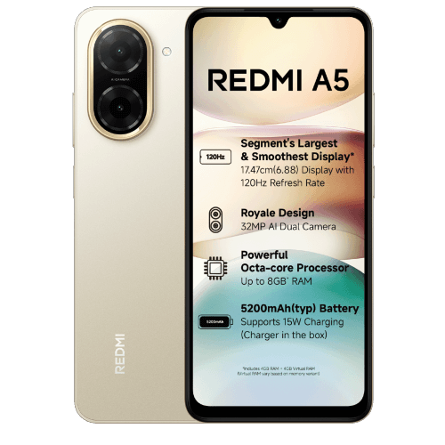 FoneZone.com | Redmi A5 4G 6GB RAM Affordable Smartphone