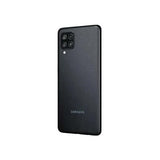 Samsung Galaxy F22 smartphone back view showcasing dual camera and textured design