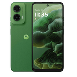 Motorola Moto G35 128GB 4GB Ram in leaf green showing front and back designs
