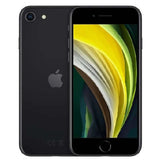 Apple iPhone SE 2020 in black showcasing its vibrant display and sleek design