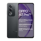 Oppo A3 Pro 5G smartphone featuring a 50MP AI dual camera and 5100mAh battery in sleek design.
