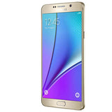 Samsung Galaxy Note 5 Single SIM Gold Platinum smartphone displaying its Super AMOLED screen.