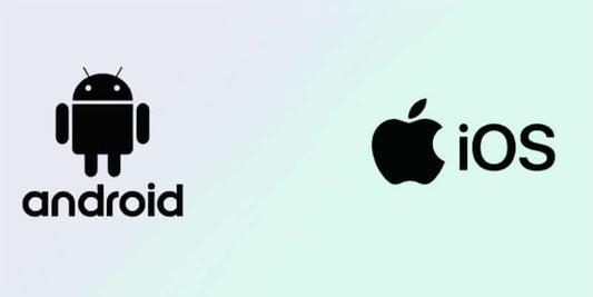 Share WhatsApp sticker packs easily on iOS and Android logos side by side.