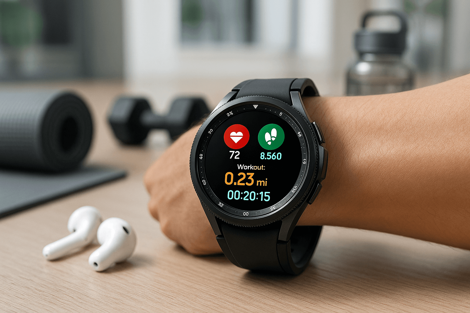 Track Workouts Easily Using Samsung Watch 6 Classic Modern Tools