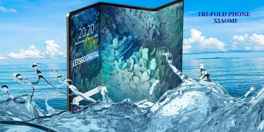Patent shows a Xiaomi tri-fold phone emerging from water, showcasing its innovative design and capabilities.