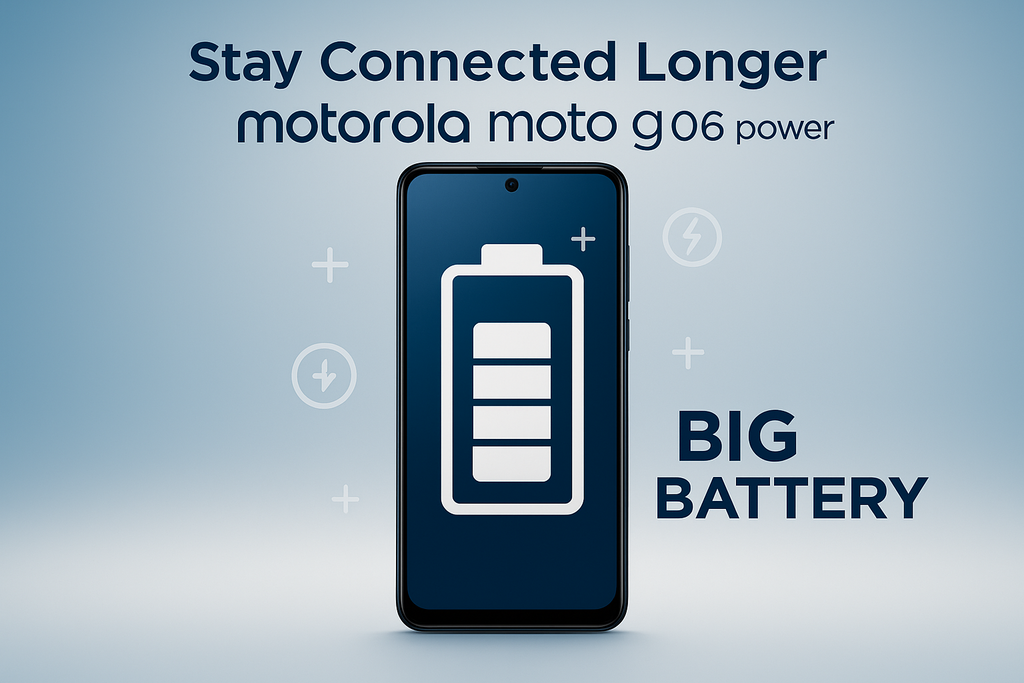 Stay Connected Longer with Motorola Moto G06 Power Big Battery