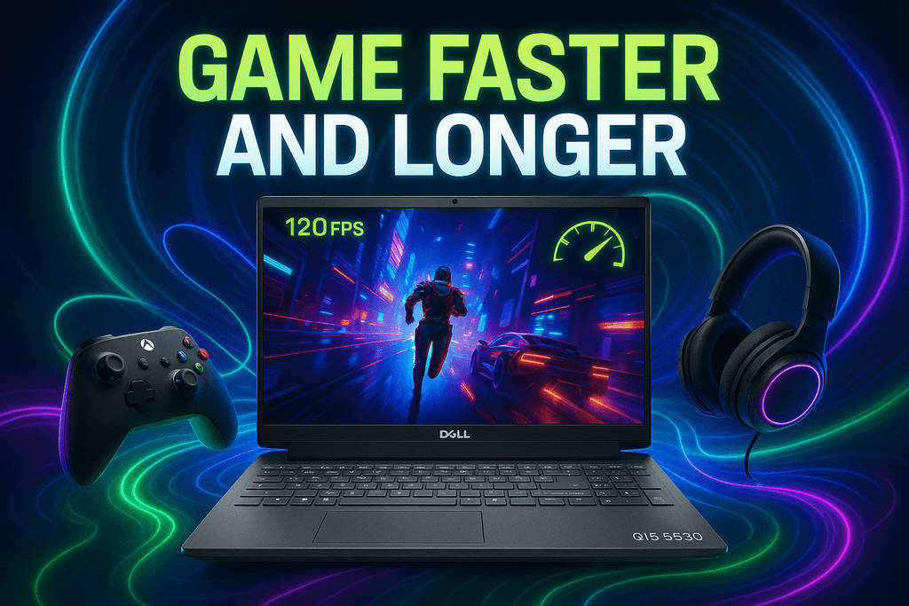 Game Faster and Longer Using Dell SmartChoice G15-5530 Laptop