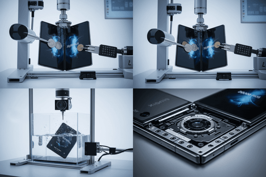 Xiaomi Mix Fold 3 durability tested under extreme conditions with mechanical and water tests.