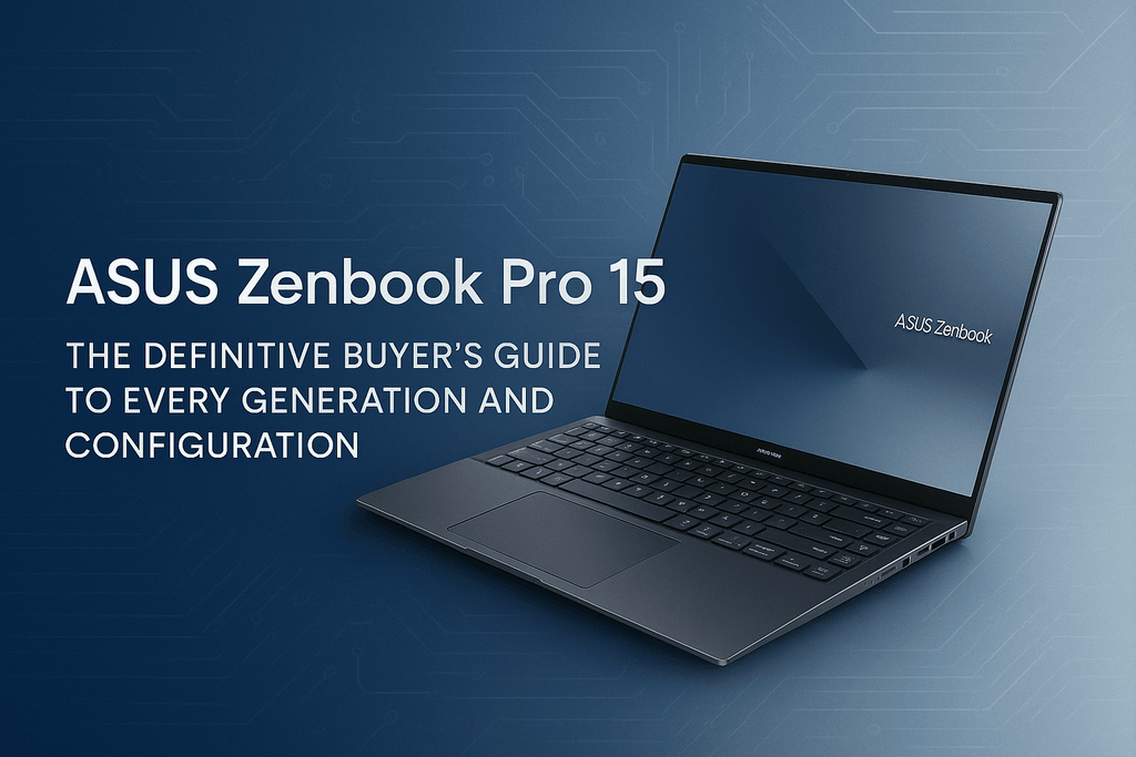 ASUS Zenbook Pro 15: The Definitive Buyer's Guide to Every Generation and Configuration
