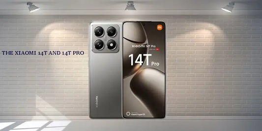 Xiaomi 14T and 14T Pro smartphone displayed against a modern backdrop.