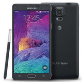 Samsung Galaxy Note 4 showcasing front and back design with stylus and display features.