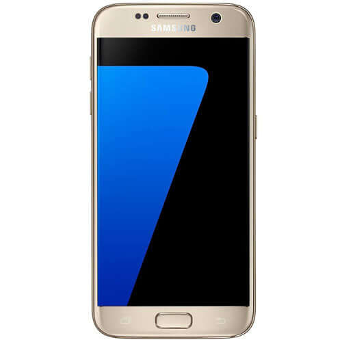 Samsung Galaxy S7 32GB smartphone in gold color with touchscreen display