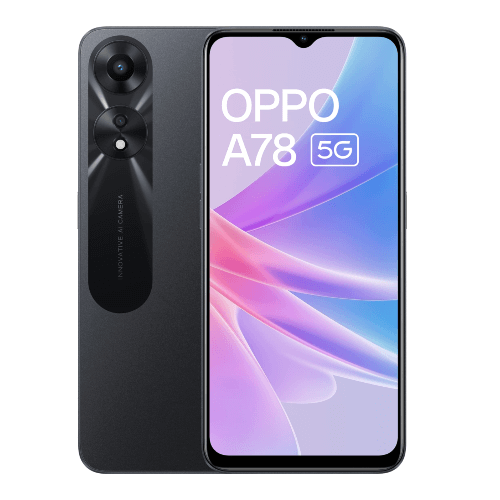 Oppo A78 5G (Glowing Black, 8GB RAM, 256 Storage) | India