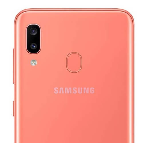 Samsung Galaxy A20 Single SIM Coral Orange 3GB RAM 32GB | Camera