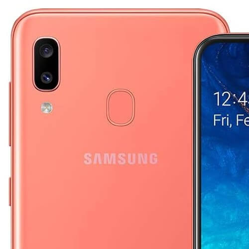 Samsung Galaxy A20 32GB 3GB Ram Single Sim Coral Orange