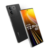 Vivo T2 Pro 5G smartphone showcasing its sleek design and vibrant display, featuring 128GB storage and 8GB RAM.
