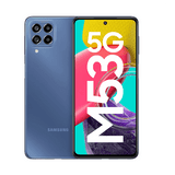 Samsung Galaxy M53 5G smartphone in Deep Ocean Blue with 6GB RAM and 128GB storage | India
