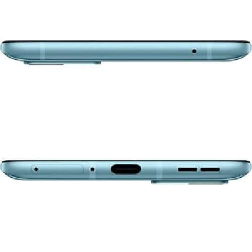 OnePlus 9R side view showcasing its design and connectivity ports, highlighting the 256GB and 12GB RAM features.