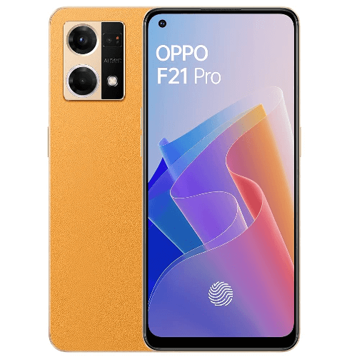 Oppo F21 Pro 128GB 8GB Ram Sunset orange , an excellent choice for daily use in India.
