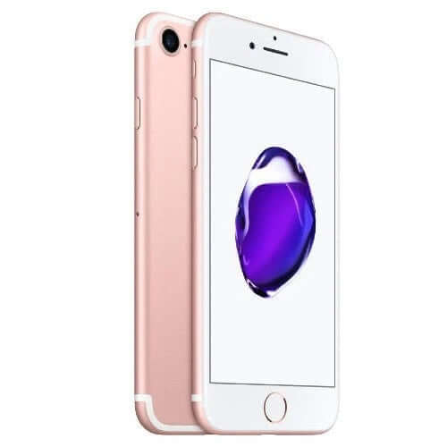Apple iPhone 7 in rose gold showcasing the sleek design and vibrant display.