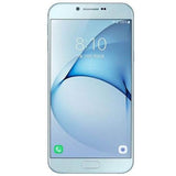 Samsung Galaxy A8 2016 smartphone showing display with time and app icons.