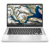 HP Chromebook Intel Pentium 4GB Ram 64SSD 14inch WiFi Laptop with scenic landscape on screen