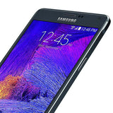Samsung Galaxy Note 4 smartphone featuring a vibrant Super AMOLED display and sleek design with time displayed.